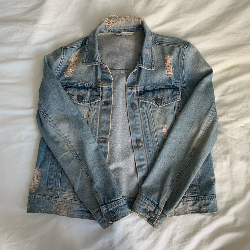 mango jean jacket